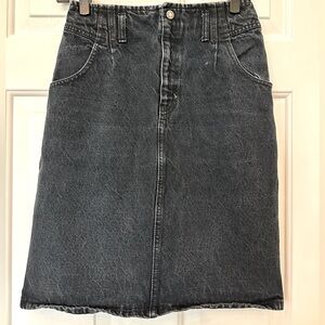 VINTAGE Calvin Klein High Waisted Denim Pencil Skirt